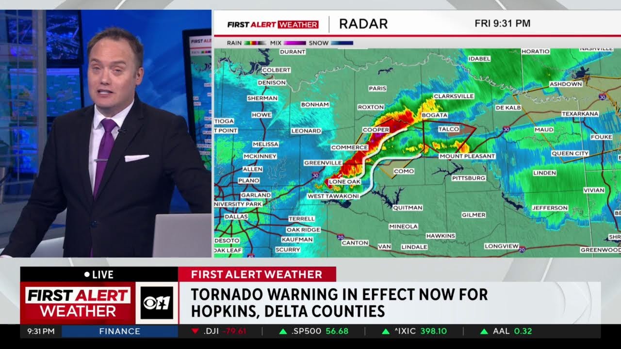 LIVE: First Alert Weather Team are monitoring a tornado warning in North Texas