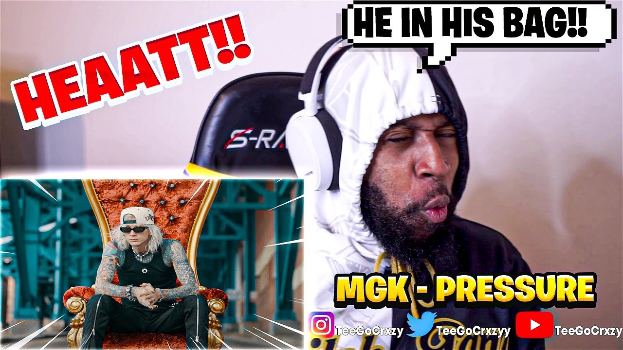 WHY HE SNAPPING LIKE THIS!!!! Machine Gun Kelly - PRESSURE (Official Music Video) (REACTION)