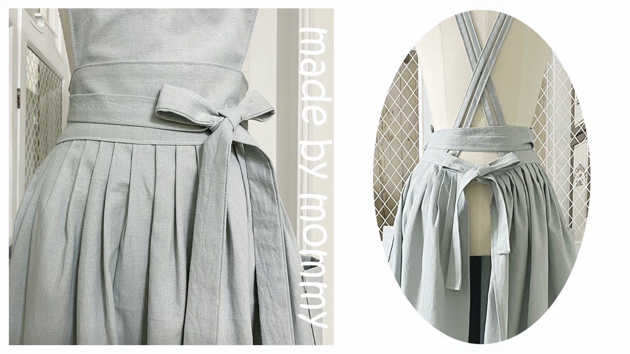 에이프런 원피스 만들기/패턴공유/앞치마 원피스 만들기/Ruffly Apron Tutorial