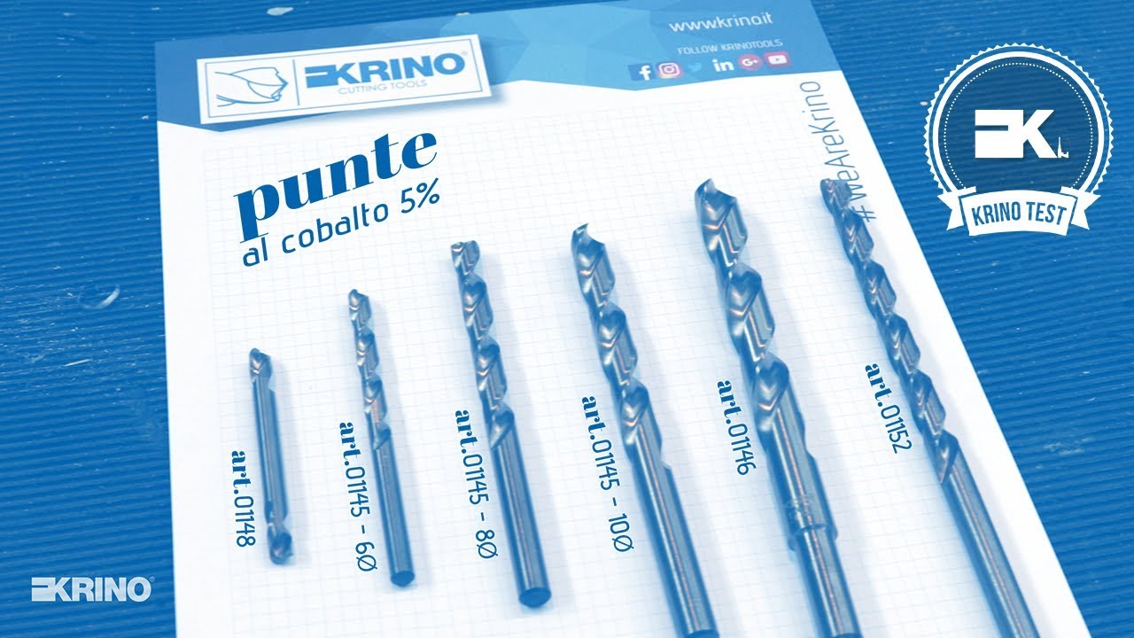[ Test ] - Come usare le punte rettificate al Cobalto 5% art. 01145 - Krino Tools