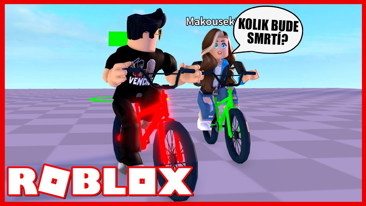 DÁME REKORD VE SMRTÍCH?😂 Roblox Obby But You're on a Bike w/@Makousek