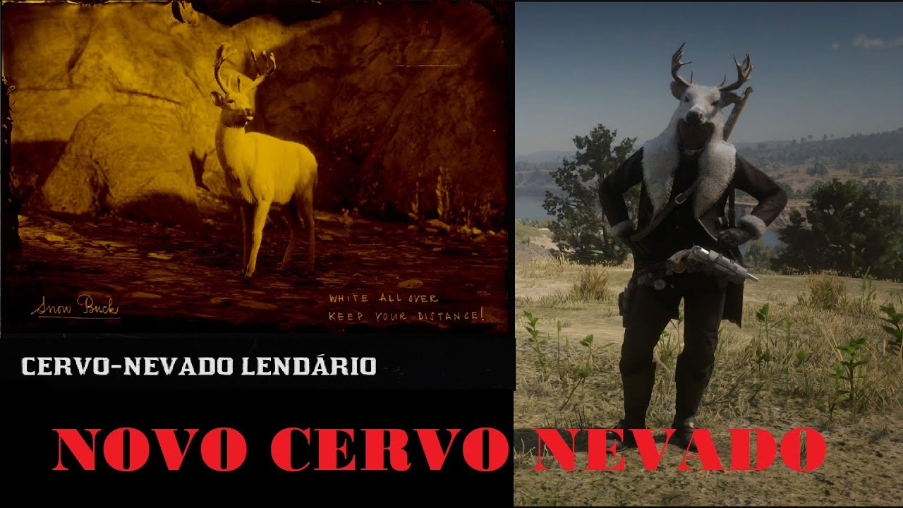 Red Dead Redemption 2 Online - Caçando o Novo Cervo Nevado Lendário