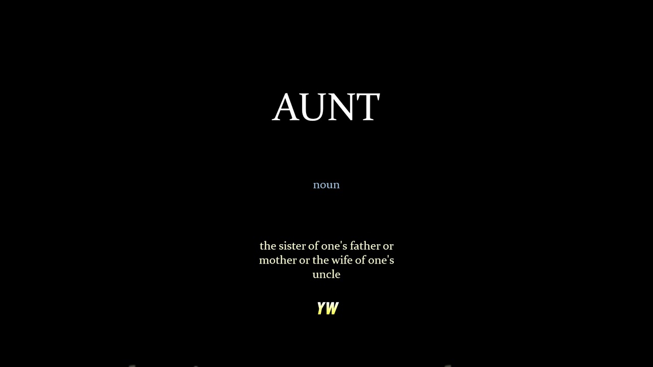 Aunt #How to pronounce and meaning of the word #learnenglish #vocab #vocabulary #english learn