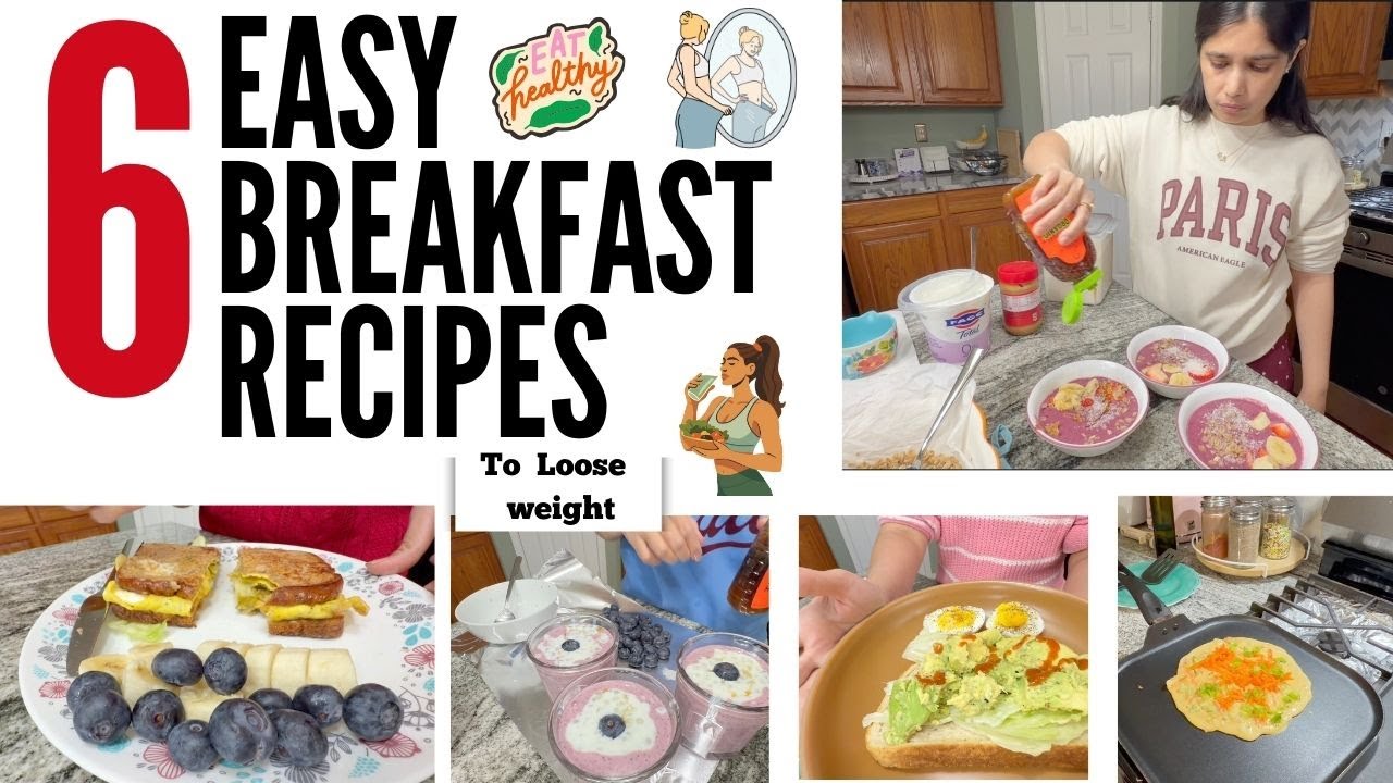 6 Quick & Healthy breakfast ideas for the week | High Protein | Diet Friendly | USA Telugu Vlogs😋🇺🇸