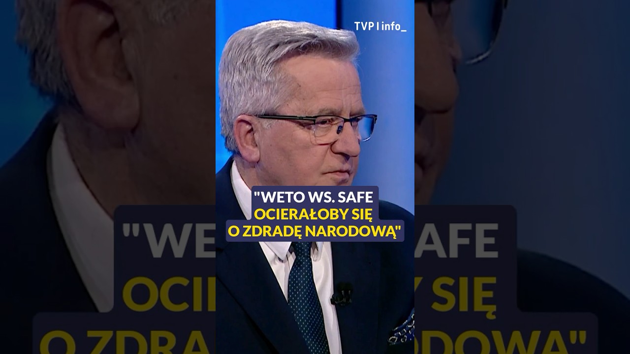 Komorowski: weto w sprawie SAFE ocierałoby się o zdradę narodową #polityka #polska #shorts