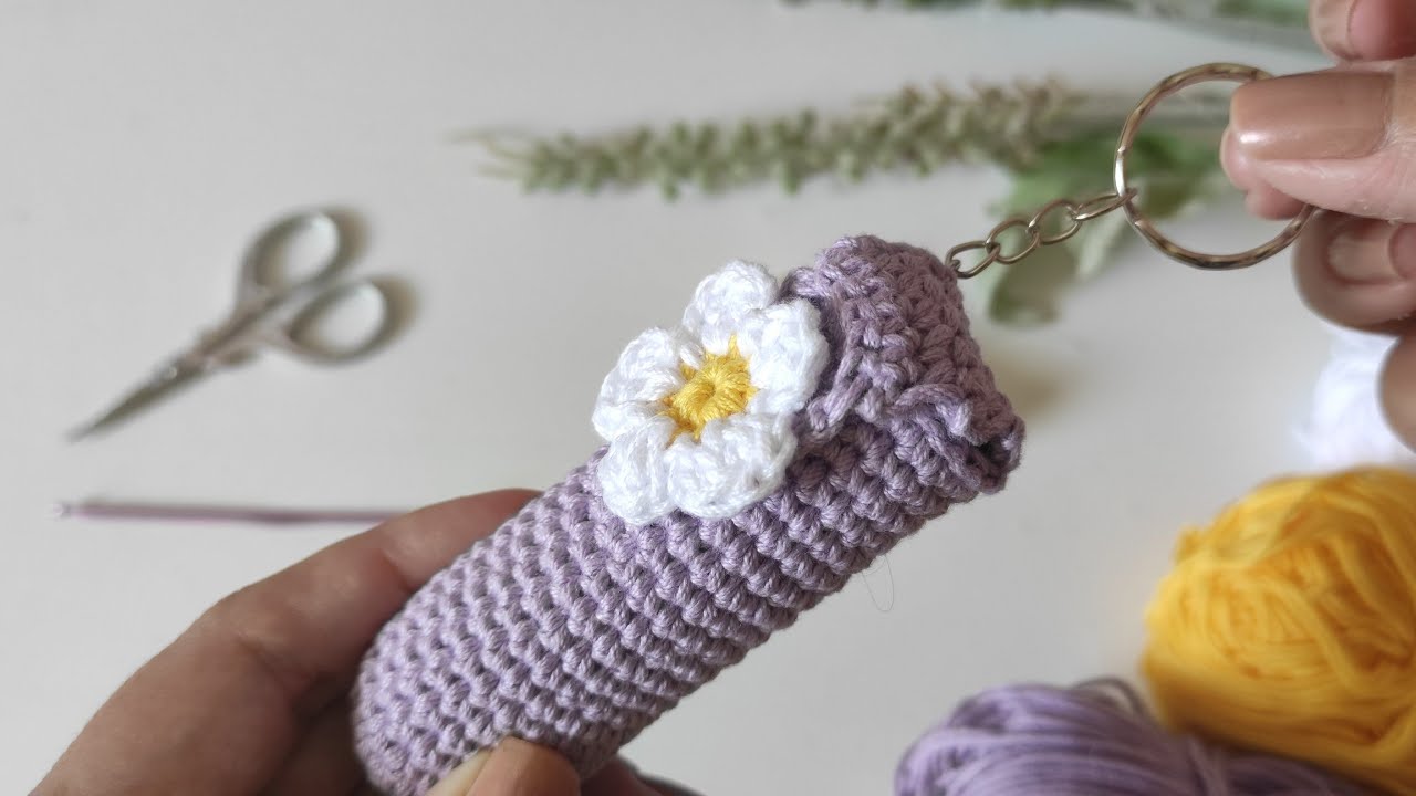 Porta lipstick a crochet 💄🧶- PASO A PASO - FÁCIL Y RÁPIDO
