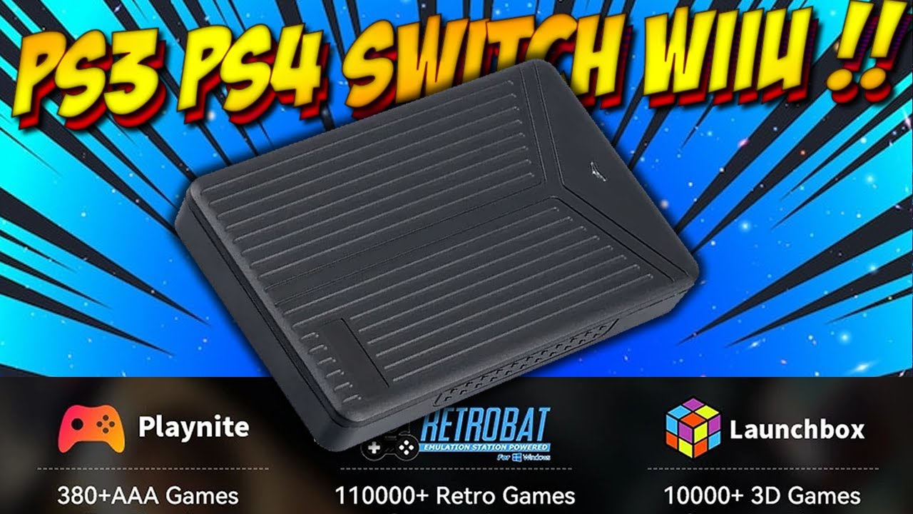 🔎 Sistema RETRO TRIPLE!! 5Tb HDD USB con LaunchBox RetroBat y PlayNite Emula SWITCH PS4 PS3 PS2 WiiU