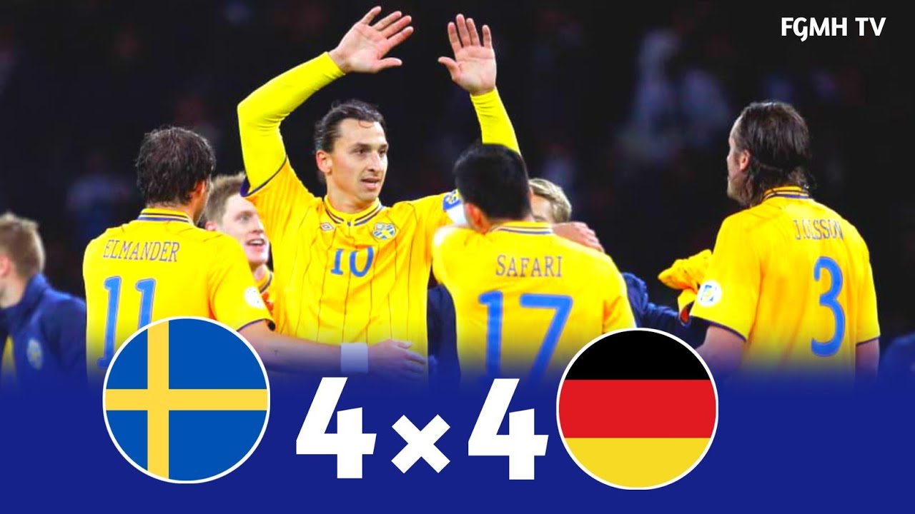 Sweden 4 × 4 Germany (Miroslav Klose vs Ibrahimovic Masterclass) W.C.Q. 2012 Extended Highlight