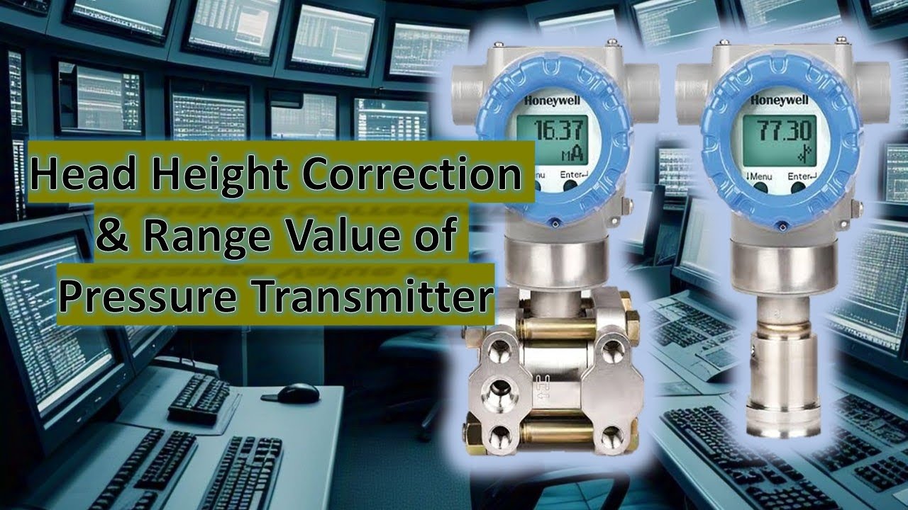 Head correction in Pressure Transmitter #automation