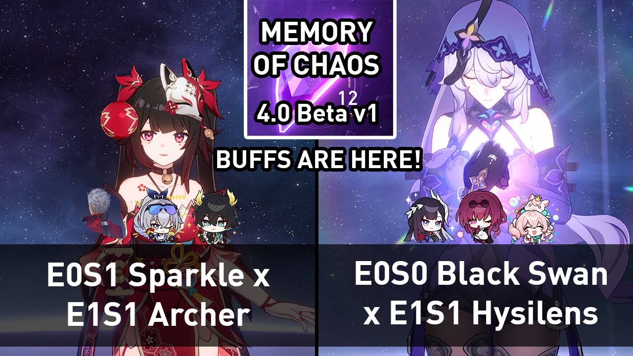 BUFFS ARE HERE! | E0 Sparkle x Archer & E0 Black Swan Triple DoT | MoC 12 | Honkai: Star Rail 4.0 v1