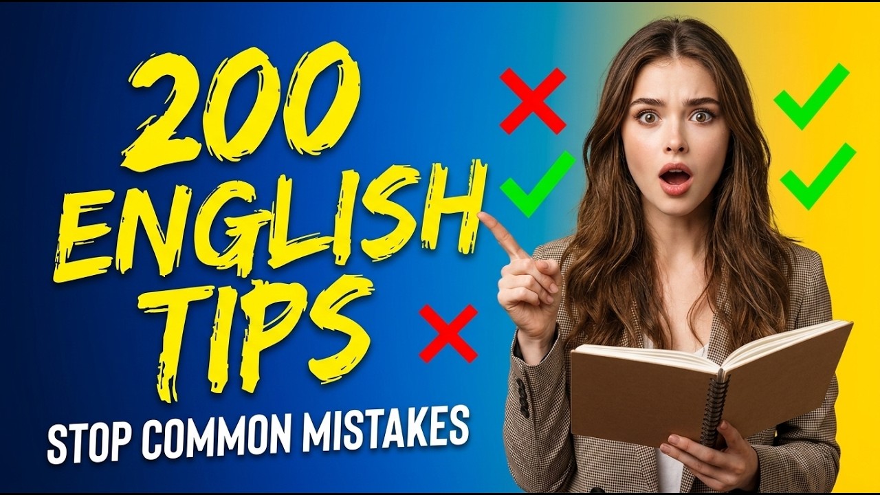200 Essential English Grammar Tips & Common Mistakes (Beginner to Native)🔥