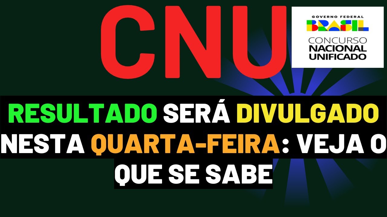 (CNU 2025) | Resultado ser&aacute; divulgado nesta quarta-feira: veja o que se sabe  #rsultadocnu2025