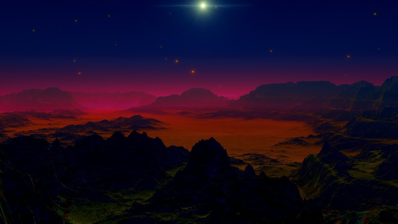 MEDITATION Music Relax Mind Body With Acoustic Guitar • Space Ambient • 4K UHD SCREENSAVER WALLPAPER