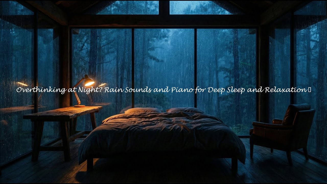 Fall Asleep Faster with Rain Sounds and Piano for Deep Rest 😴 #oKB