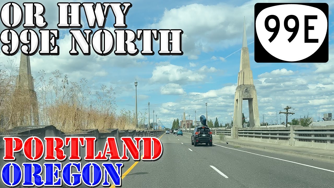 OR 99E North - Portland - Oregon - 4K Highway Drive