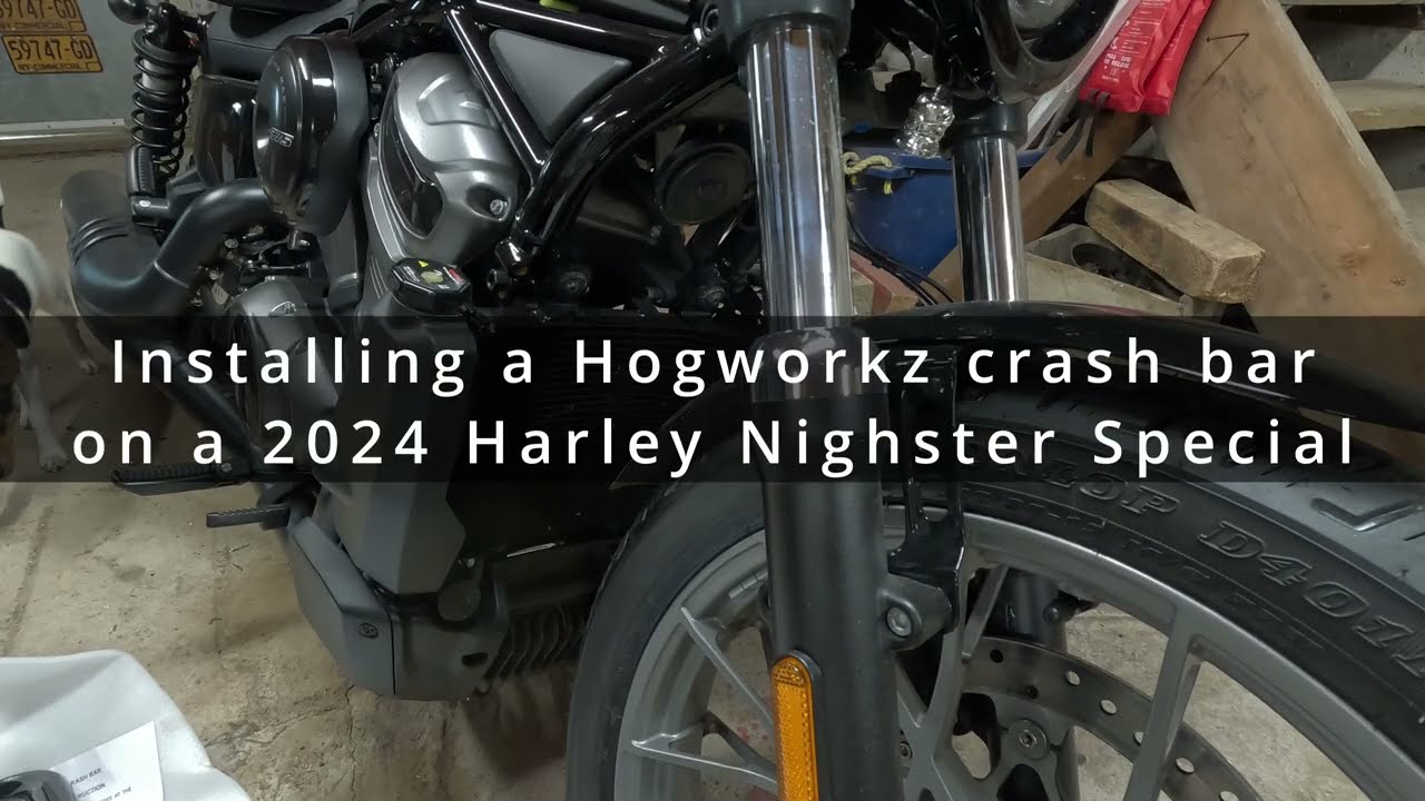 Hogworkz Engine Guard/Crash Bar installation on 2024 Harley Davidson Nightster