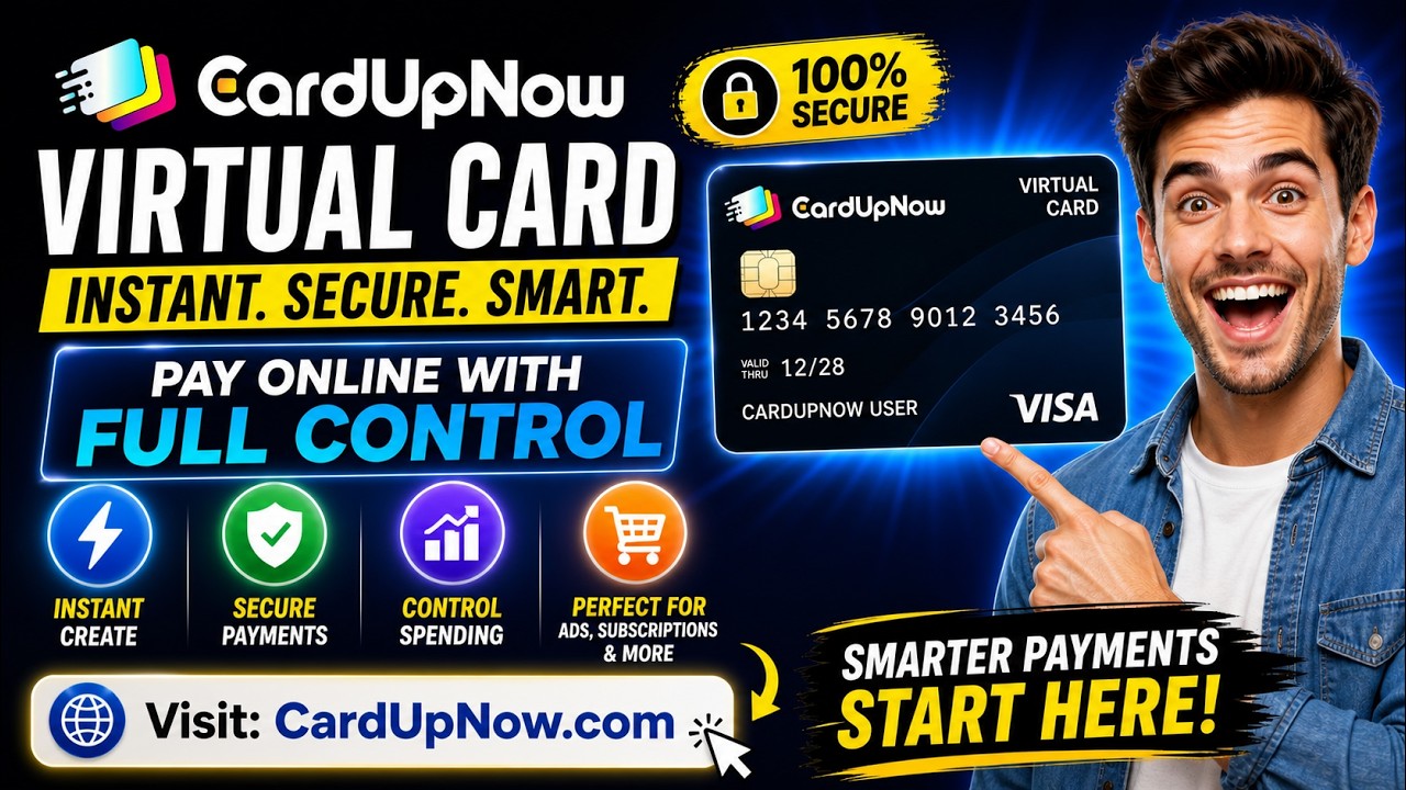 CardUpNow Virtual Card Explained: Instant, Secure Online Payments