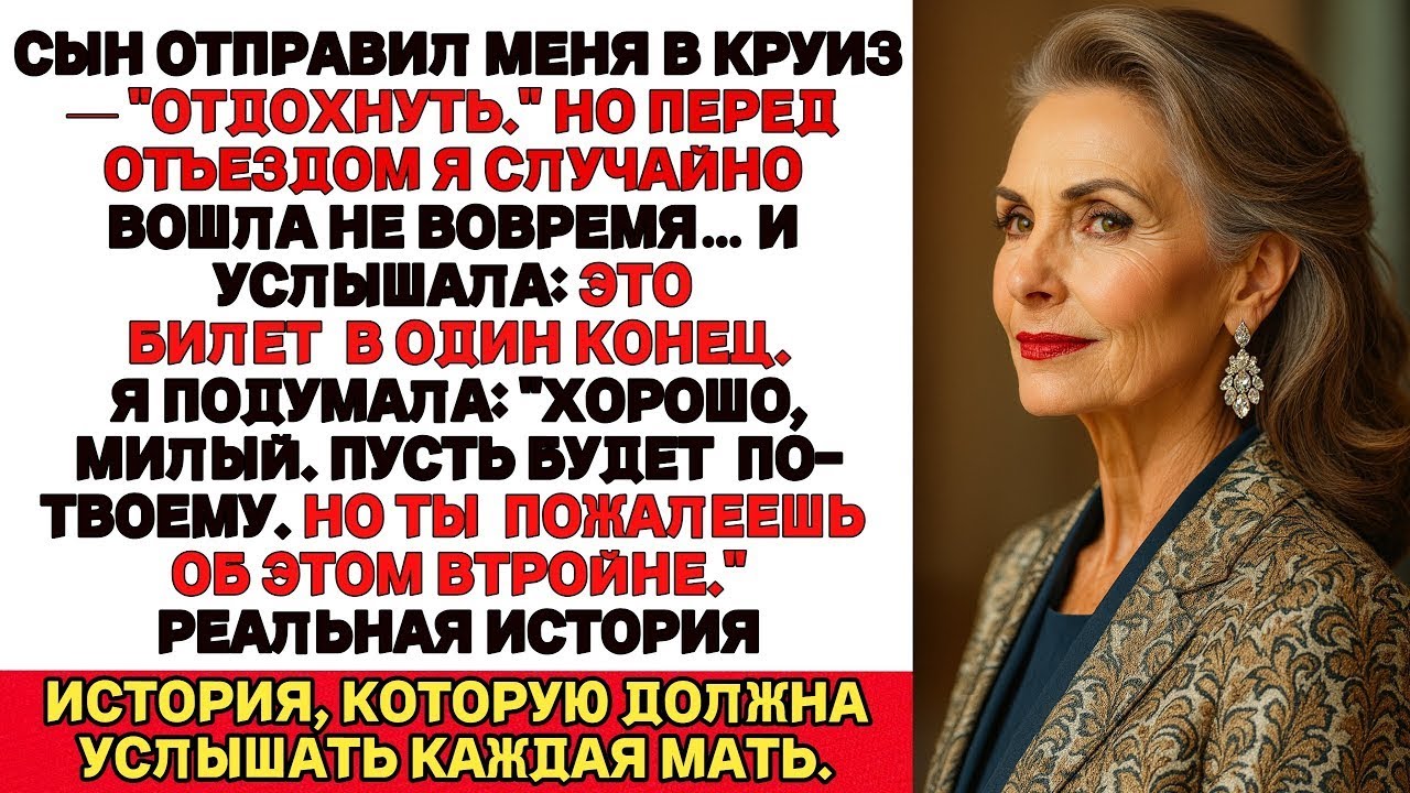 Сын устроил мне круиз «для отдыха»...Но это оказался билет в один конец.
