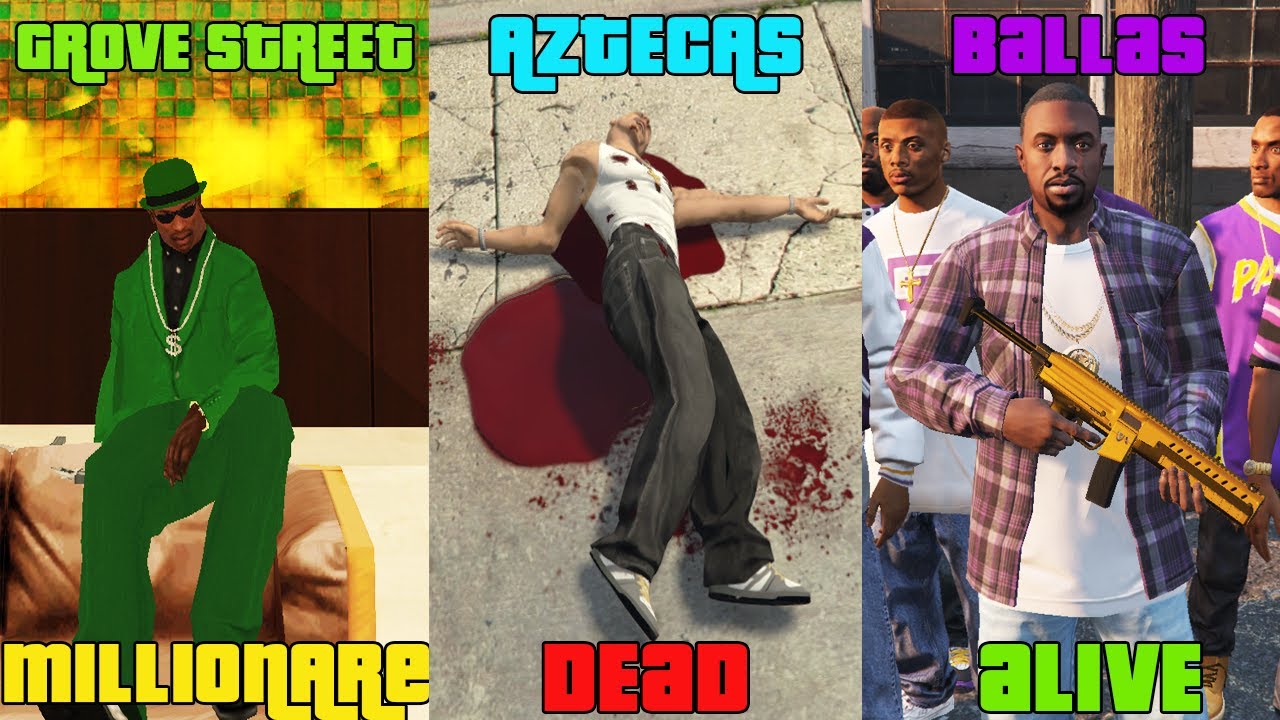Что случилось с главарями банд в играх GTA после прохождения игры? (CJ, CESAR, триады)