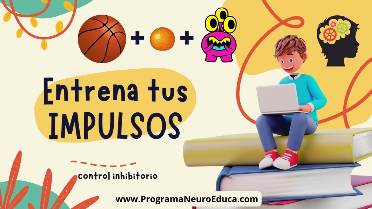 3. Juego de Control inhibitorio: Bal&oacute;n+ naranja+ monstruos