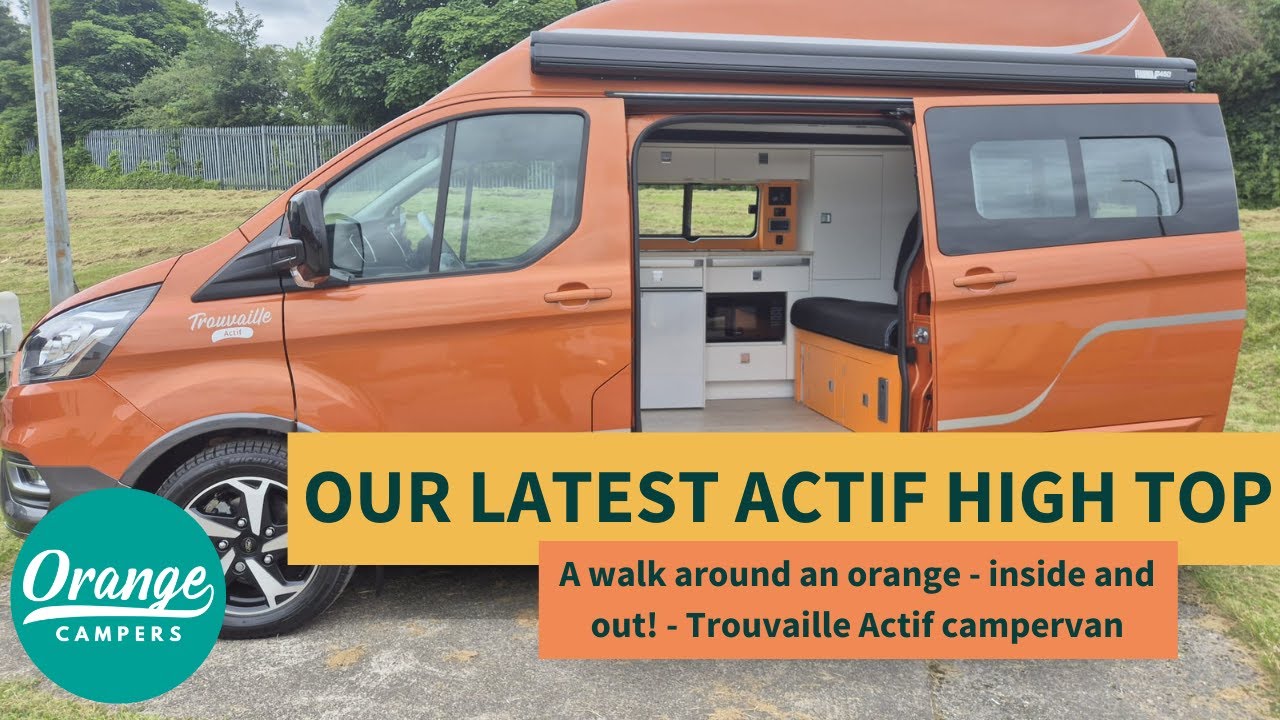A look at our latest Actif High Top ‘van with an orange colour pop interior!