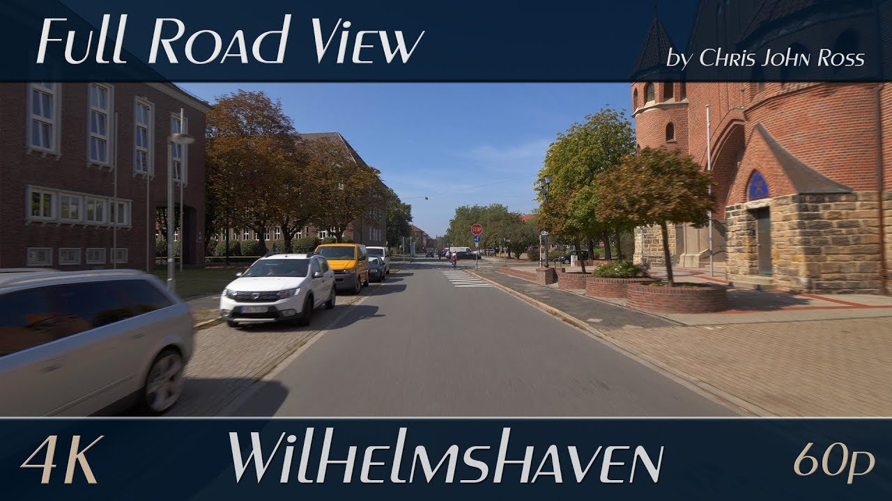 Wilhelmshaven, Germany: Virchowstraße, Bremer Straße - 4K (2160p/60p) Ultra HD