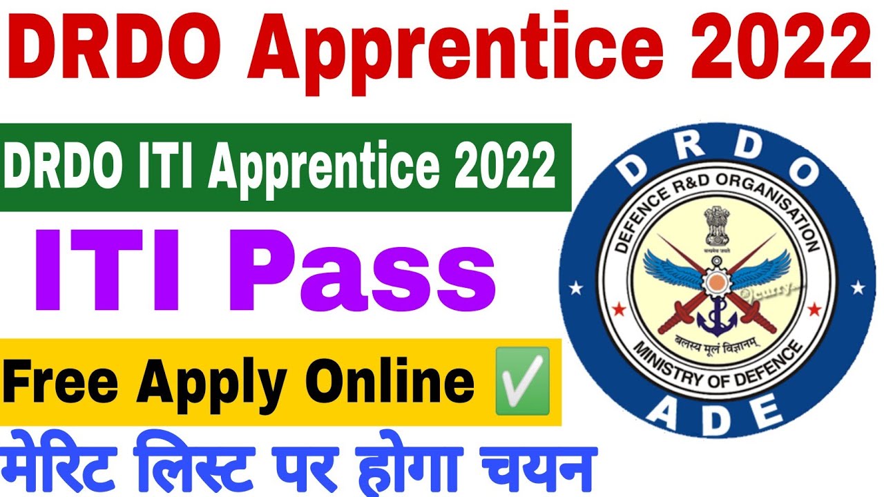DRDO ITI Apprentice Online Form 2022 | DRDO Apprentice 2022 | DRDO Apprenticeship 2022 | Hurry ✅
