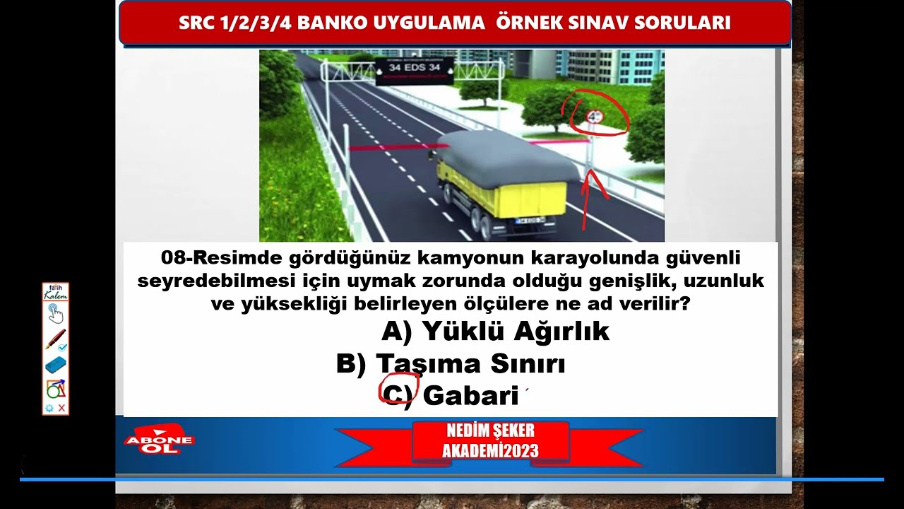#SRC​ GÖRSEL (UYGULAMA) 2023 SORU VE CEVAPLARI 2025