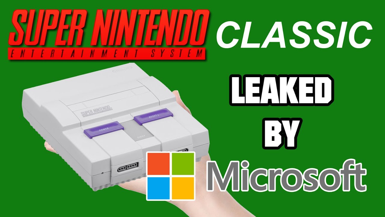 Nintendo SNES Classic Leaked by Microsoft