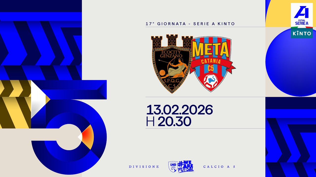 Ecocity Genzano-Covei Meta Catania Bricocity 3-4 | 17ª giornata | Serie A KINTO 2025/2026