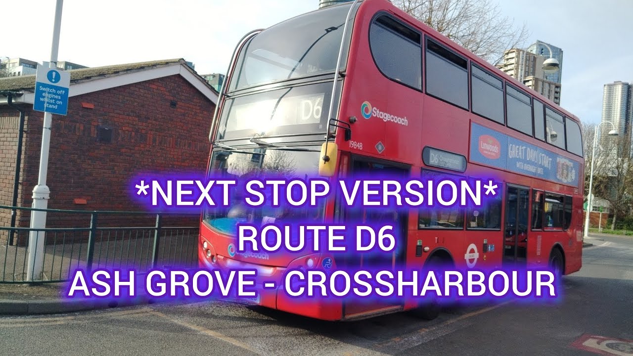 *NEXT STOP VERSION* (LX12CZB) D6 Bus Route I FRV from Ash Grove  - Crossharbour (Asda) I Enviro300EV