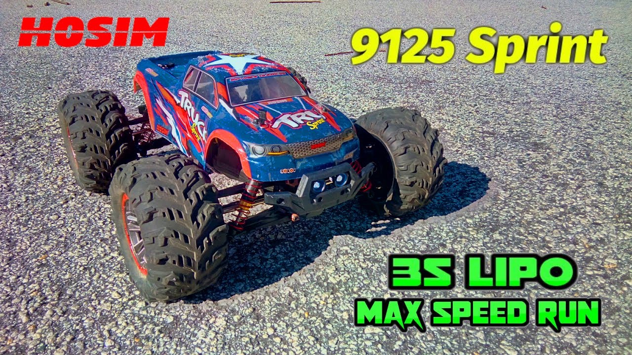How FAST is the HOSIM 9125 Sprint 3S Lipo? / Speed Test
