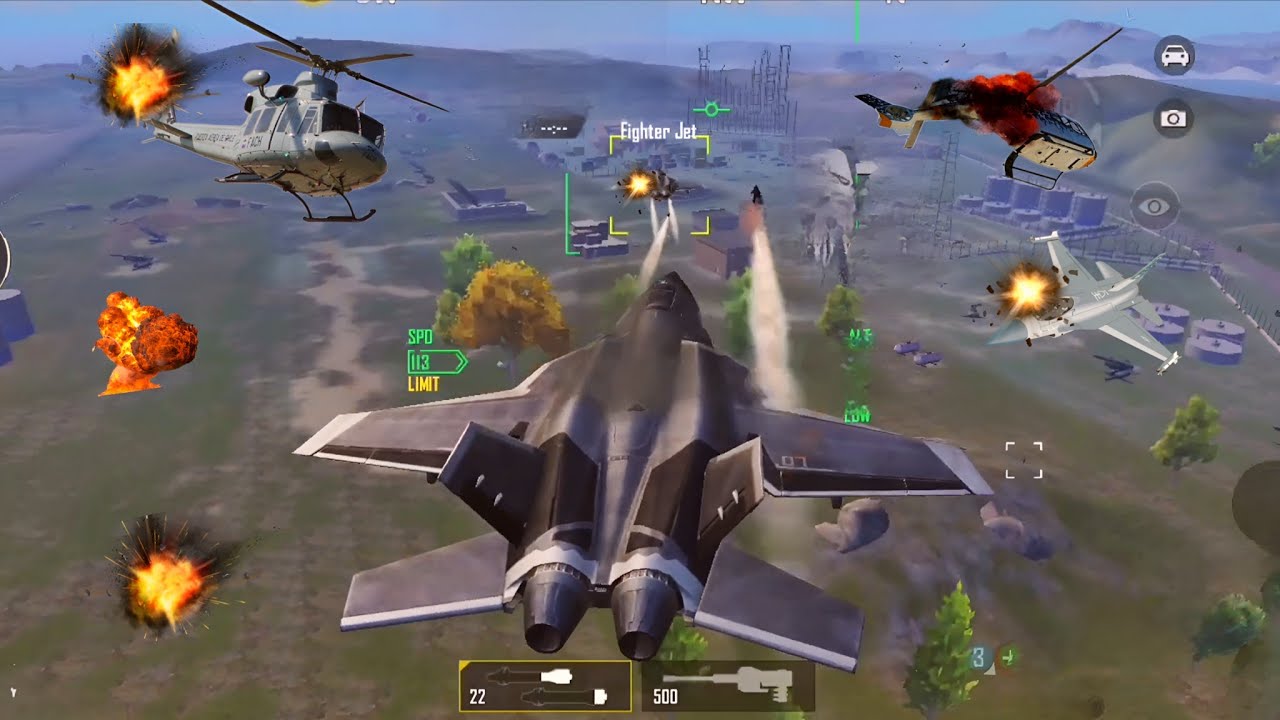 PUBG Fighter Jet vs Heavy Payload Vehicles🔥🔥 | Ultimate Air Strike Battle Royale Showdown 💥