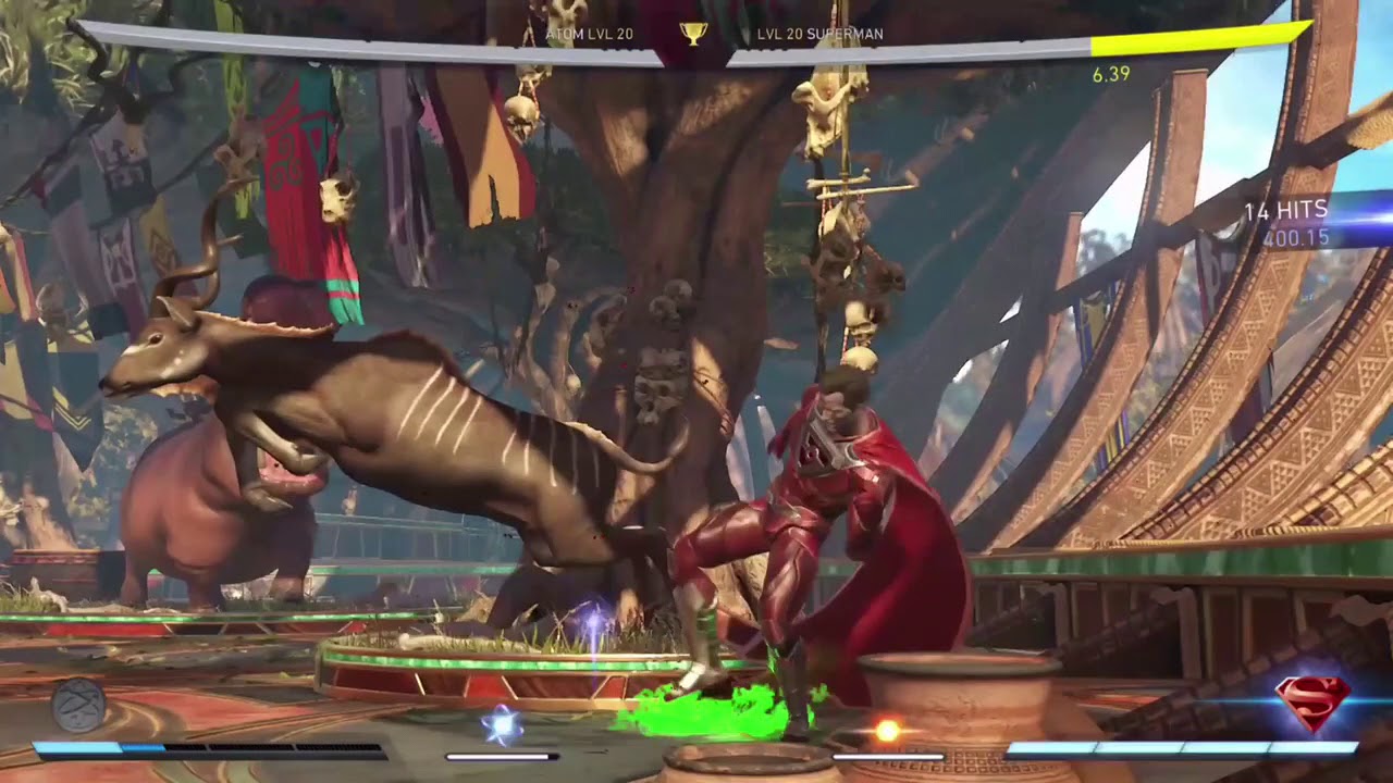 Injustice 2 - Atom Setups/Advanced Combos