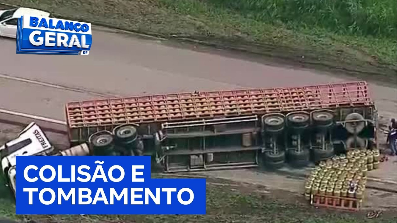 Sequência de acidentes na BR-060 provoca congestionamento e deixa feridos | Balanço Geral DF