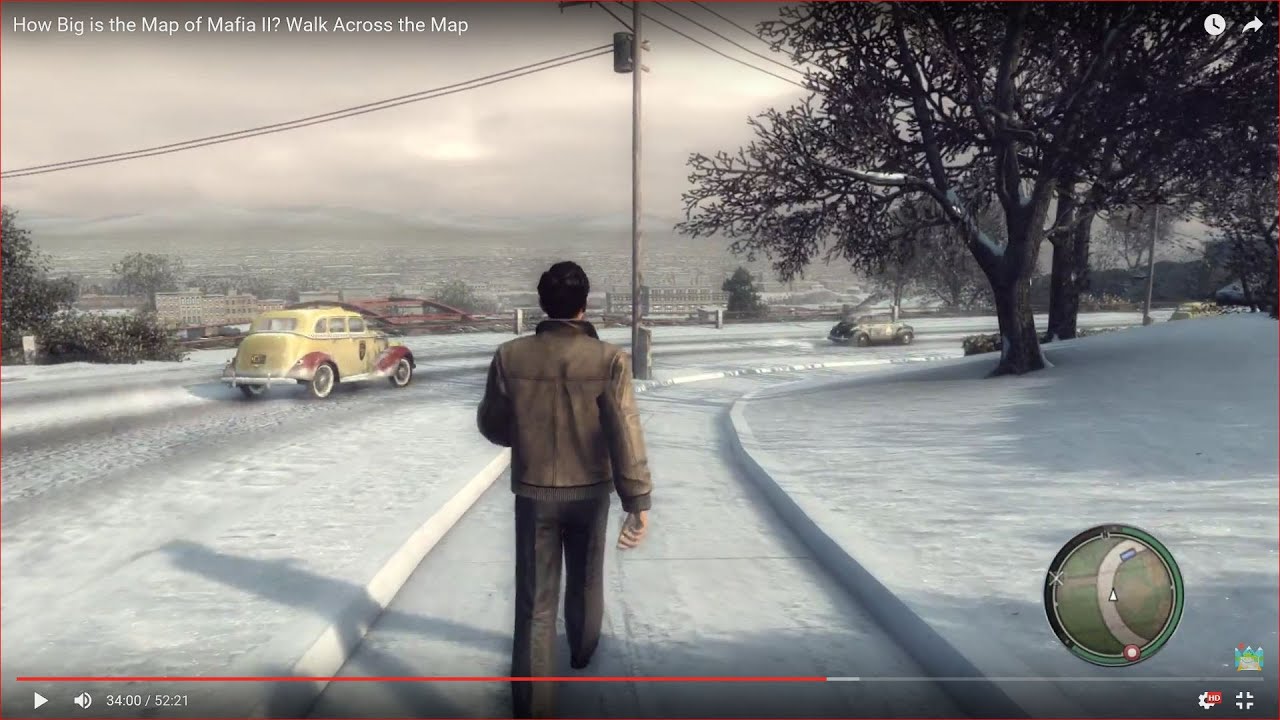 HOW BIG IS THE MAP in Mafia 2? Walk Across the Map