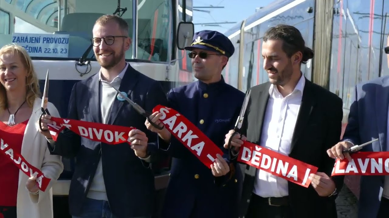 Otevření Tramvajové Trati Divoká Šárka - Dědina (22.10.2023)