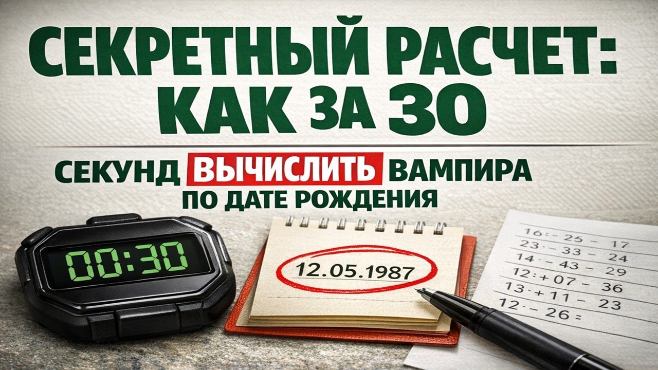 Энергетический вампир по дате рождения: как вычислить того, кто ворует ваши силы. Простой расчет