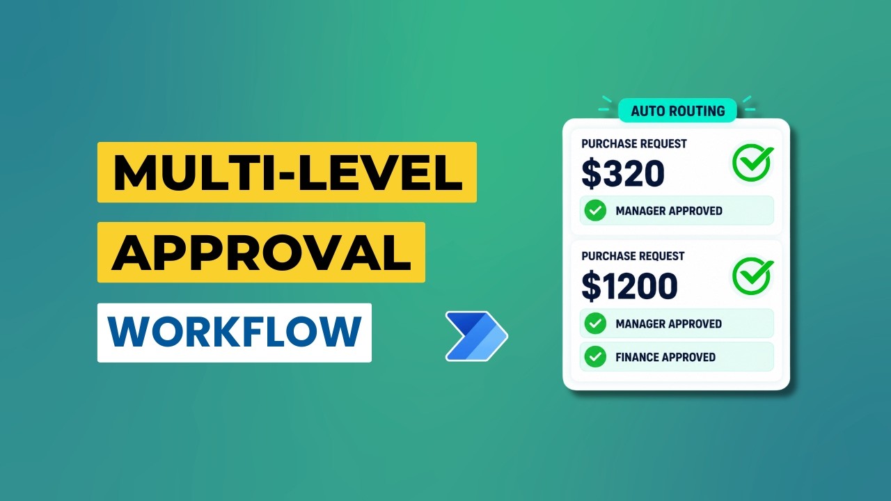 Build a Multi-Level Expense Approval System in Power Automate | Forms + Excel