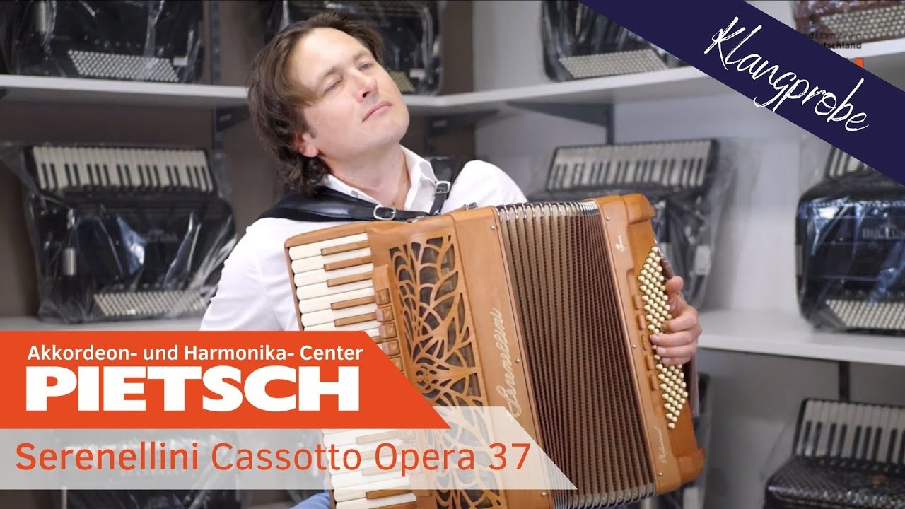Akkordeon - Serenellini Cassotto Opera 37 Massivholz Kirsch - Klangprobe