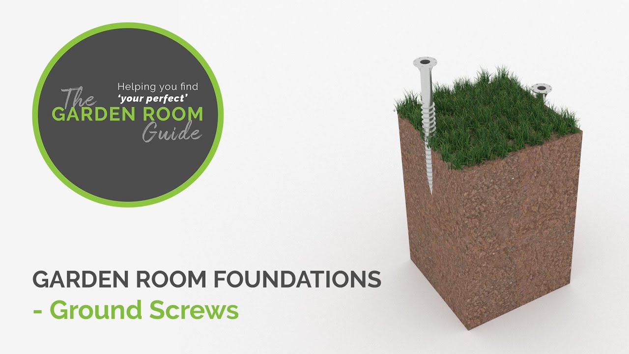 Garden Room Foundations   Ground Screws