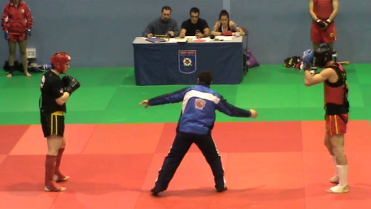 David Marchante (Derecha). Combate 2 (clasificación Campeonato de España SANDA)