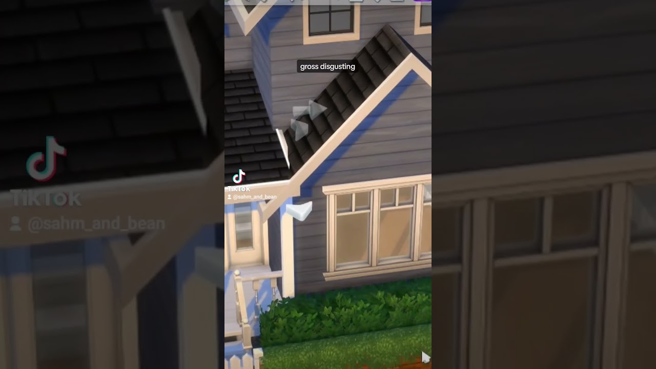 fixing an eave that shouldn't be there - Sims 4 deck roof tips