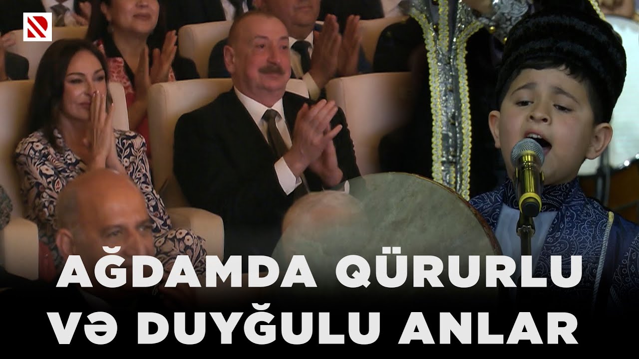 Ağdamda qürurlu və duyğulu anlar - Muğam Mərkəzinin səhnəsində “Qarabağ” şikəstəsi səsləndi