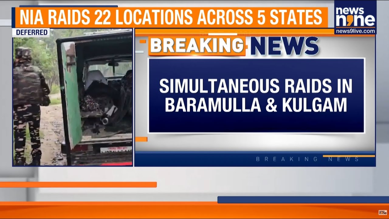 NIA Raids 22 Locations in J&K & 5 States | Terror Investigation in Baramulla | News9