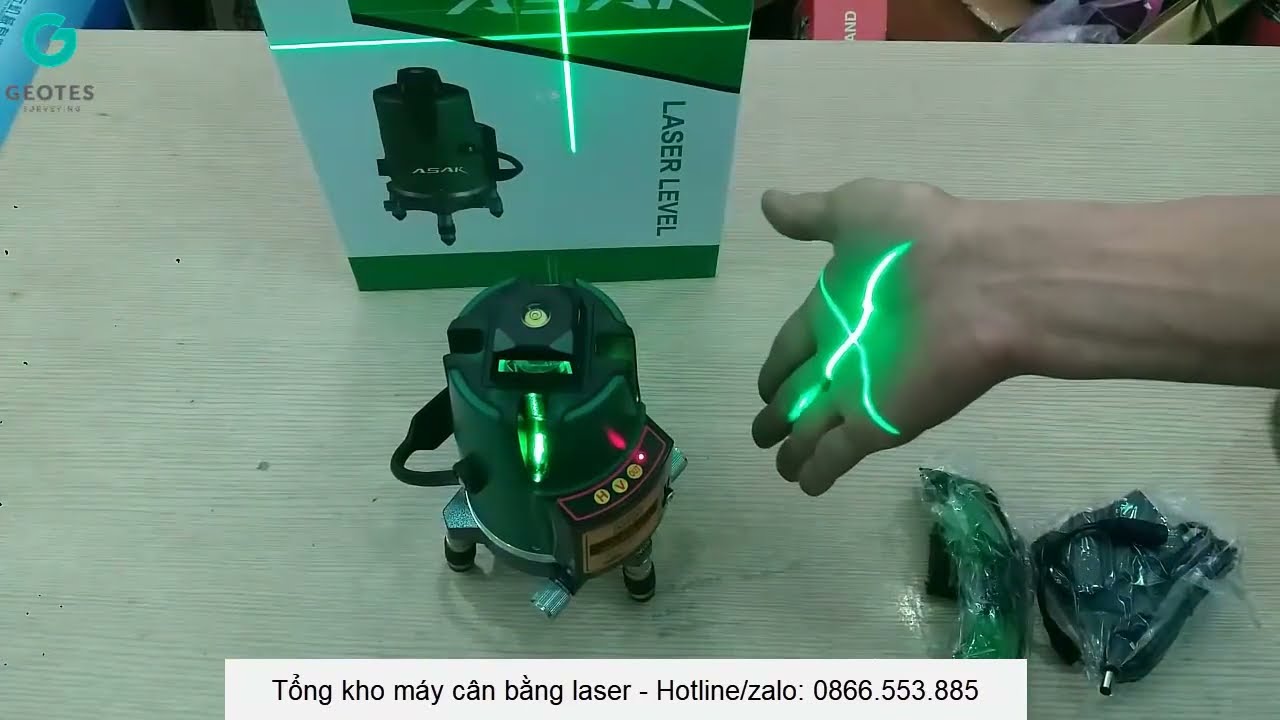 Đập hộp Máy cân bằng laser 8 tia màu xanh cho anh em tham khảo - Tổng kho máy cân bằng, máy bắn cốt