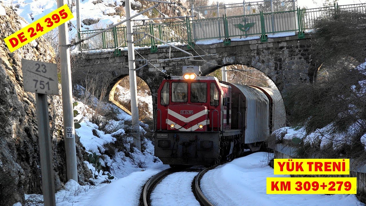 ‏‎ DE24395 Yük Treni & Motor Sesi Bolacalı Alman Köprüsü KM 309+279 /Bolacalı Railway Bridge