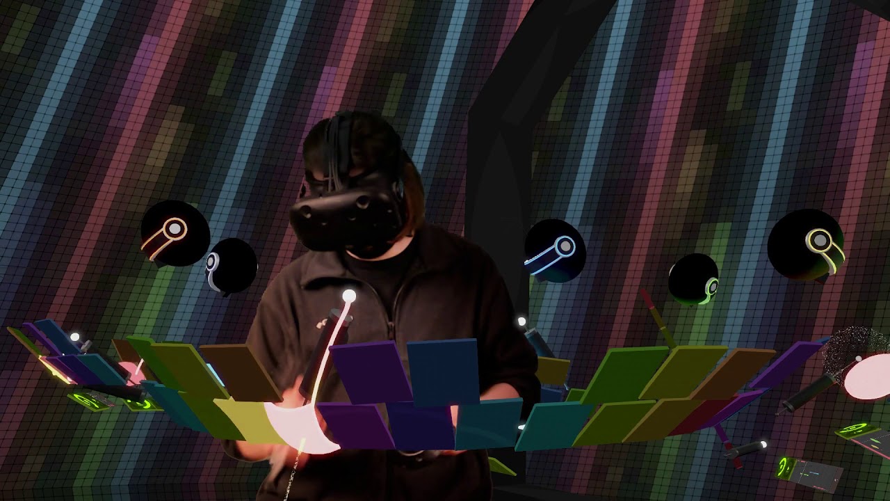 Making Music In VR with Exa (Mixed Reality Video)