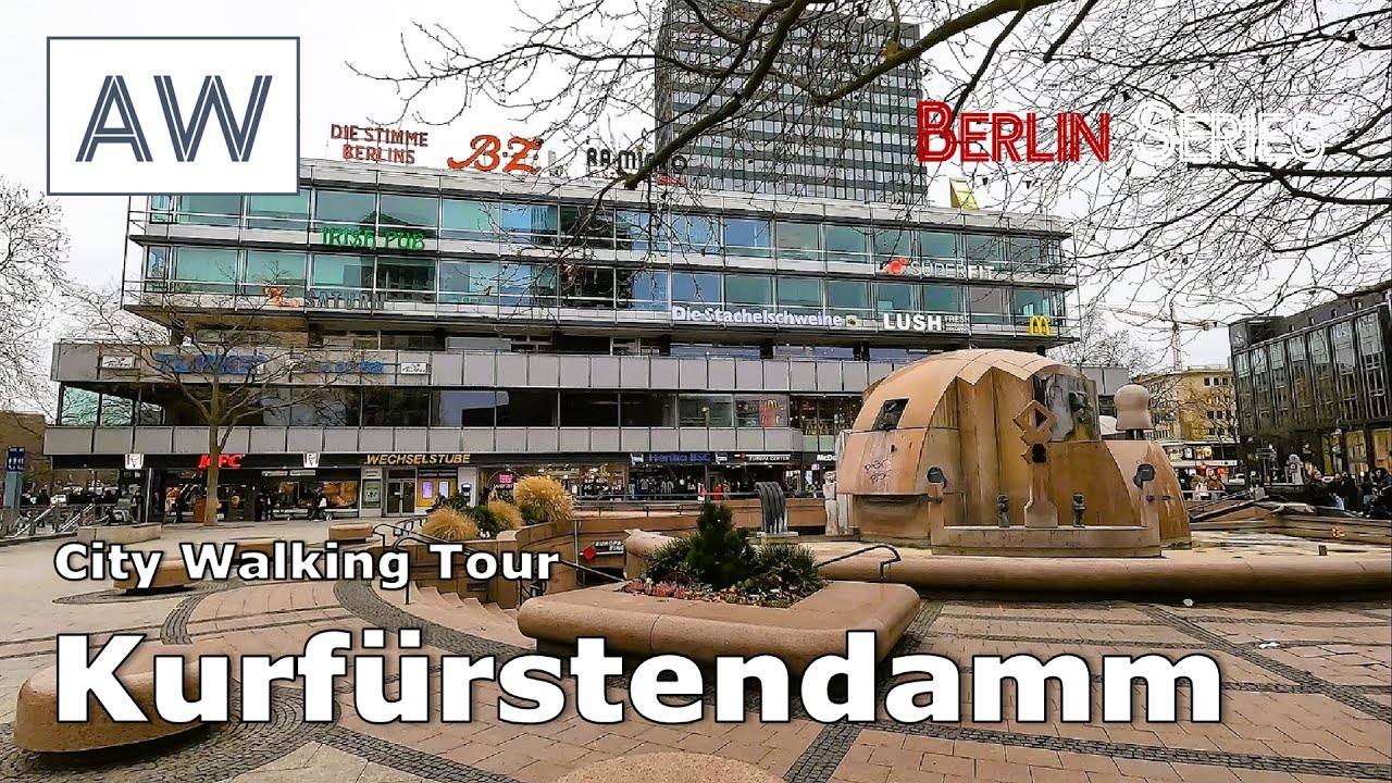 [4K] City Walk from Breitscheidplatz down Kurf&uuml;rstendamm | Berlin, Germany