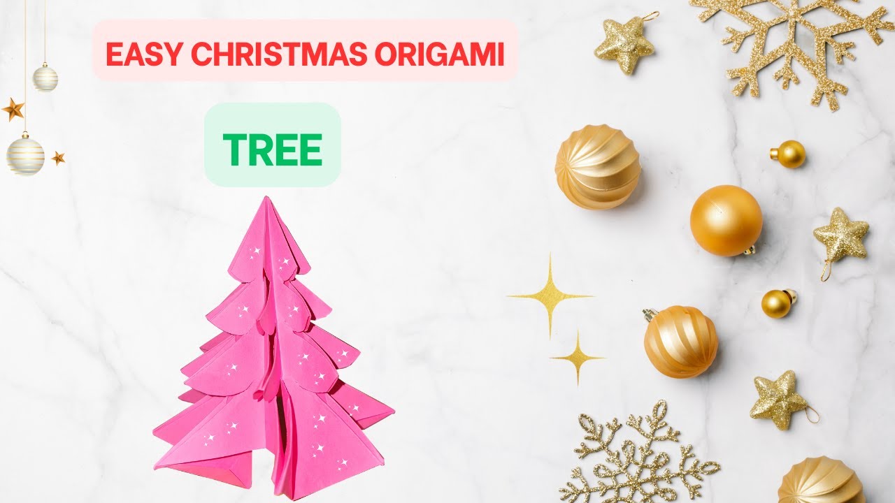 How to Make an Origami Christmas Tree |Simple Christmas Paper Craft